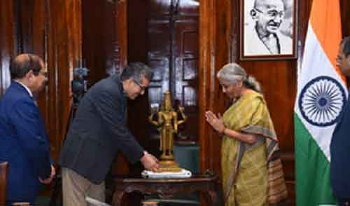 FM Sitharaman hands over 101 precious antiquities seized by Customs to ASI