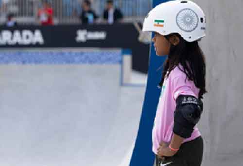India’s 8-year-old Zarah youngest competitor at World Skateboarding Tour 2024