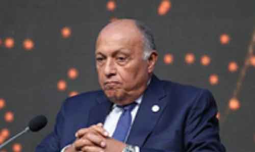 Egyptian FM calls for Gaza ceasefire before Ramadan