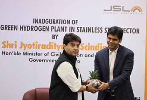 Scindia inaugurates India’s first Green Hydrogen plant in stainless steel sector