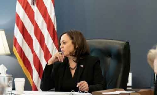 Kamala Harris urges ceasefire, more aid at meeting with Israeli war cabinet member