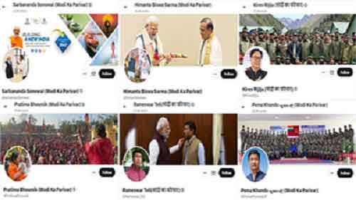 Union Ministers, CMs & BJP leaders from NE add ‘Modi Ka Parivar’ title to their ‘X’ handles