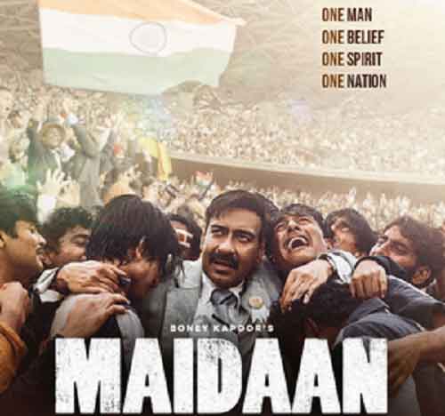 Ajay Devgn embraces team spirit as football coach in new poster of ‘Maidaan’