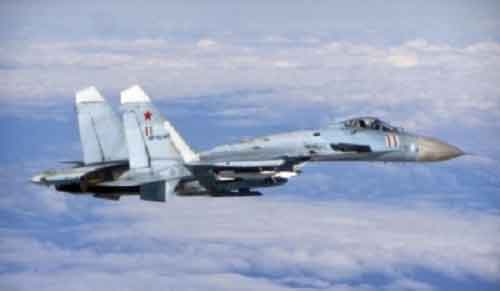 Russia sends fighter jet to escort French military planes near border