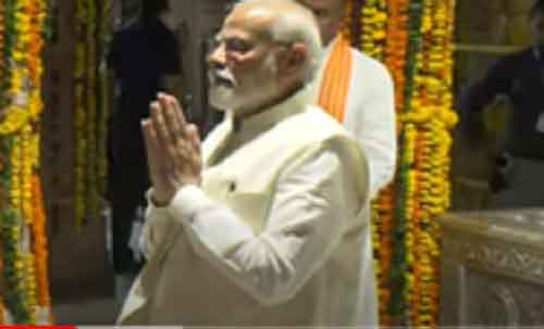 PM Modi inaugurates water laser show at Rajasthan’s Sanwaliya Seth temple