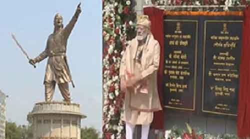 PM Modi unveils 125-feet statue of Lachit Borphukan in Assam