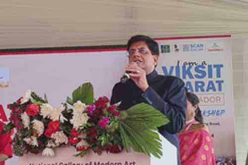 You all will become witnesses to ‘Vikas ki Kranti’: Piyush Goyal at Viksit Bharat Ambassadors artist workshop