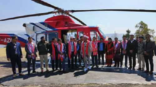 Manipur CM launches helicopter services between Imphal and Ukhrul