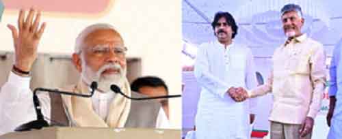 PM Modi, N. Chandrababu Naidu, Pawan Kalyan to share dais after a decade with March 17 rally