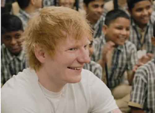 Ed Sheeran visits Mumbai school, swaps performances with students