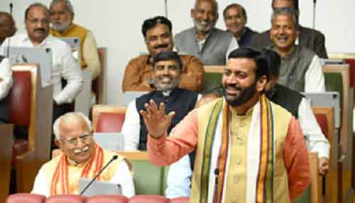 New Haryana CM wins floor test by voice vote