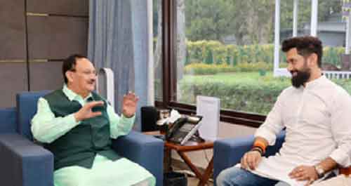 Reached agreement on seat-sharing, claims Chirag Paswan after meeting BJP chief