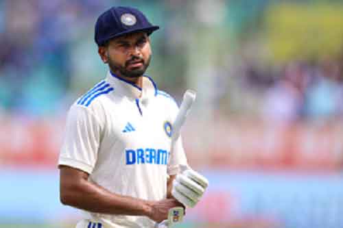 Iyer out of the field for second consecutive day due to back spasm