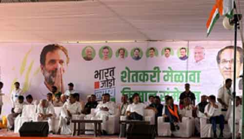 INDIA alliance govt will work for protection, uplift of farmers: MVA partners at Maha rally