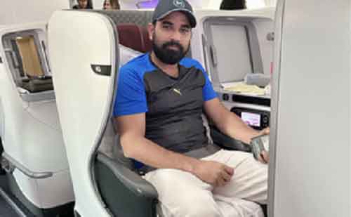 Shami returns to India post successful Achilles surgery