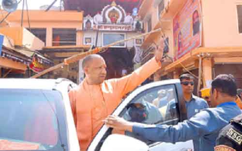 Yogi Adityanath visits Ayodhya to oversee preparations for Ram Navami