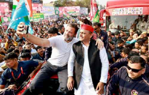 ‘Rahul aur Akhilesh ki khaatir’ goes the INDIA bloc song for joint LS poll campaign in UP