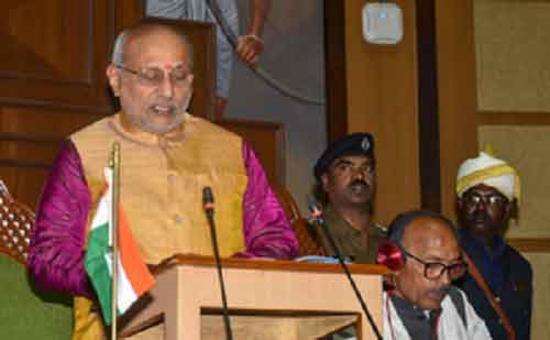 Jharkhand Guv Radhakrishnan takes oath as Telangana Governor