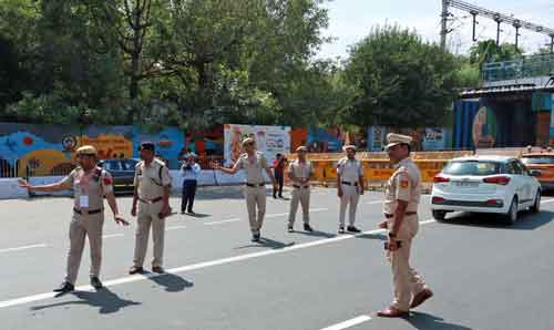 Delhi Police heighten security ahead of AAP protest