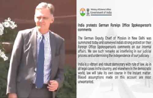 India summons German diplomat over remarks on Delhi CM’s arrest