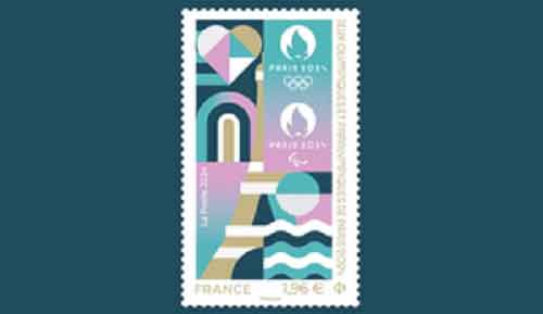 Paris 2024 official stamp unveiled at Postal Museum