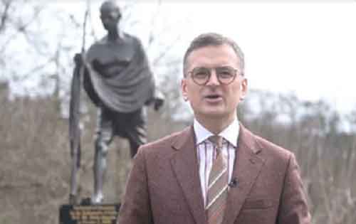 Ukraine’s foreign minister arrives in India on March 28 to discuss bilateral ties