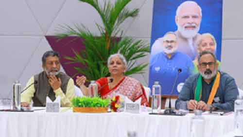 FM Sitharaman speaks of direct representation in policy-making as she bats for Rajeev Chandrasekhar