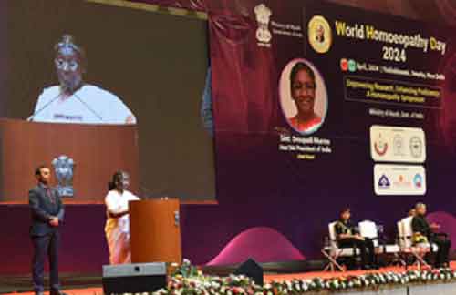 Homoeopathy adopted in many countries as simple, accessible treatment: President Murmu