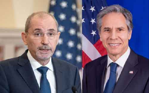 Blinken discusses ceasefire, entry of aid into Gaza with foreign ministers of Jordan and Egypt