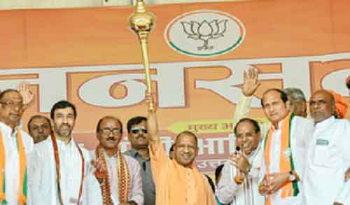 ‘Ram Lalla celebrating birthday at his birthplace after a gap of 500 years,’ says Yogi Adityanth at Bijnor poll rally
