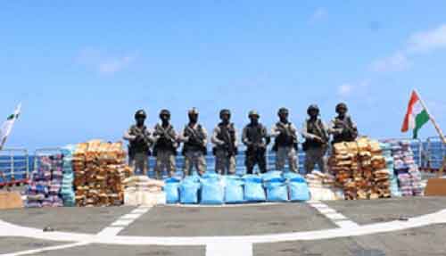 Indian Navy seizes 940 kg of contraband narcotics