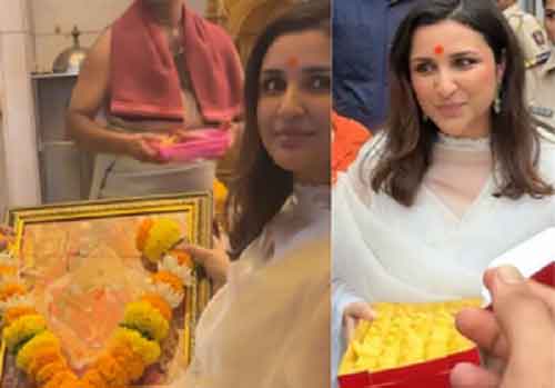 Parineeti Chopra seeks blessings at Siddhivinayak Temple, celebrates ‘Amar Singh Chamkila’
