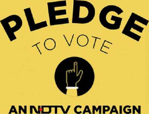 NDTV launches ‘Pledge to Vote’ campaign