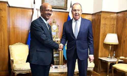 New Indian Ambassador calls on Russian Foreign Minister in Moscow