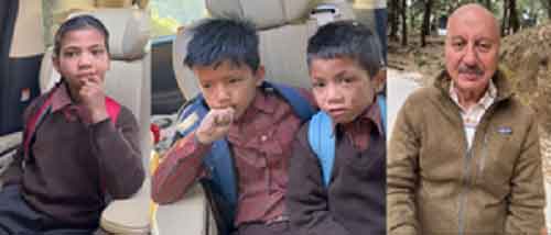 Anupam Kher drives Lansdowne kids to school: ‘Innocence rarely seen in big city children’