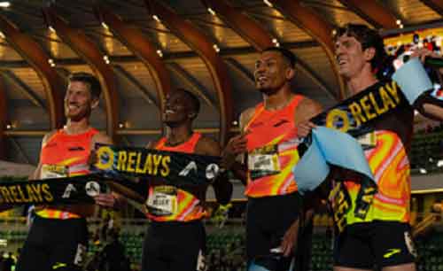 Athletics: US quartet breaks distance medley relay world record in Eugene
