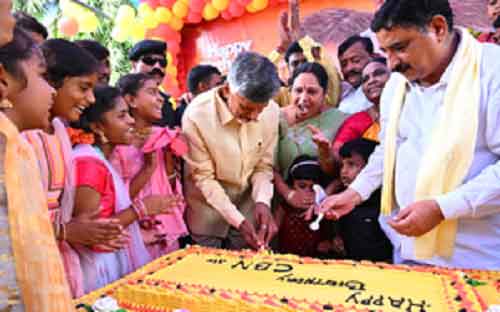 Chandrababu Naidu turns 74: ‘Annadanam’ by wife, 750 coconuts broken at Tirumala temple