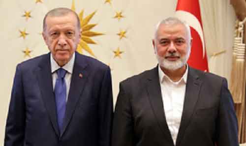 Turkey’s President Erdogan to meet Hamas chief in Istanbul