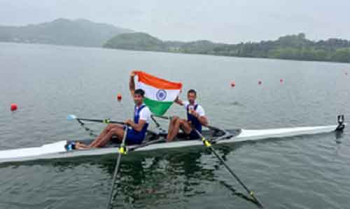 Nitin-Salman pair wins open doubles gold in Asia Cup rowing in South Korea