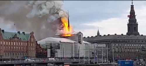 Fire brigade ends operation at Copenhagen’s Old Stock Exchange