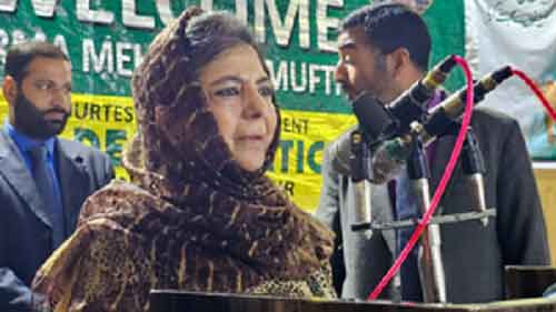 Mehbooba Mufti tells voters she believes in uniting, not dividing people