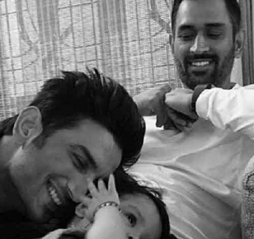 Sushant Singh Rajput’s pic with Dhoni and baby daughter goes viral, fans get emotional