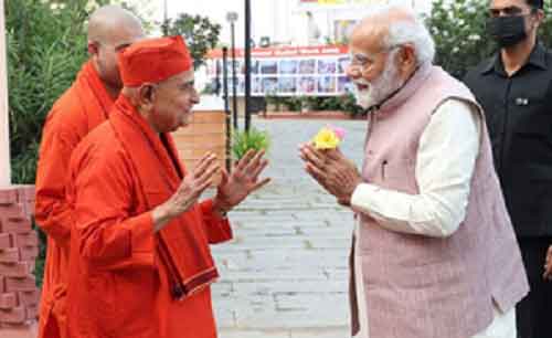 PM Modi hopes new Ramakrishna Mission President will guide society to ‘greater wisdom and compassion’