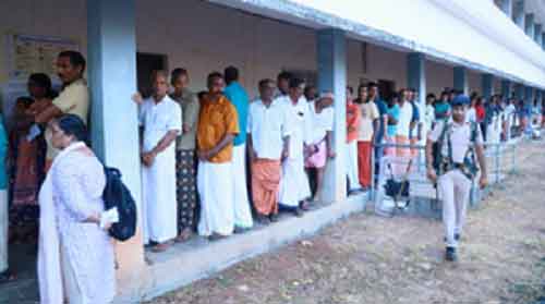 Kerala records healthy voter turnout amid scorching heat
