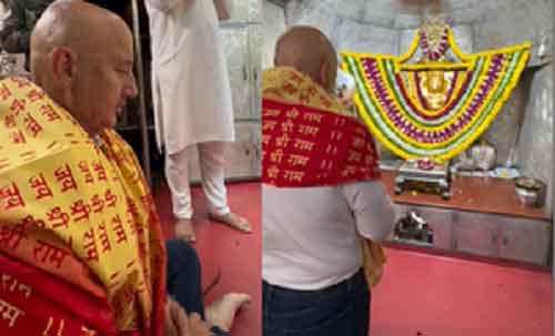 Anupam Kher visits 300-yr-old Hanuman temple in Ahmedabad, says he felt peace, strength