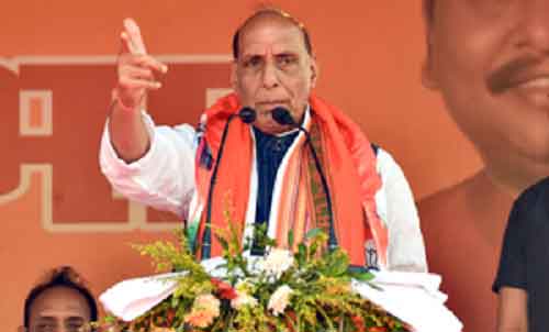 Rajnath Singh’s nomination on Monday, UP & Uttarakhand CMs to lead roadshow