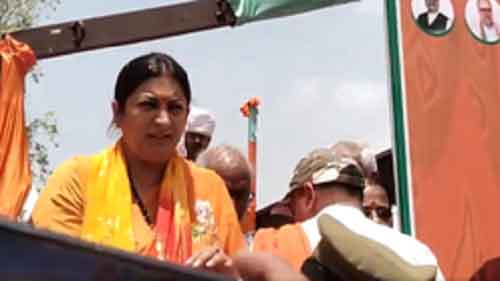 Smriti Irani files nomination from Amethi LS seat