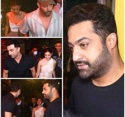 NTR Jr in Mumbai for ‘War 2’ shoot, bonds with KJo, Ranbir, Alia, Hrithik
