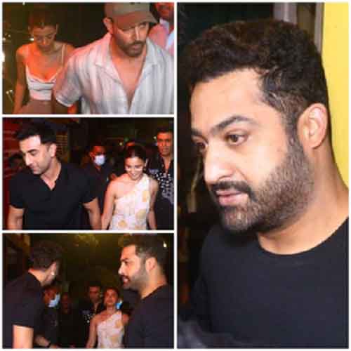 NTR Jr in Mumbai for ‘War 2’ shoot, bonds with KJo, Ranbir, Alia, Hrithik