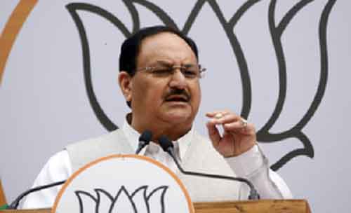 BJP chief Nadda in Jhalawar today to address rally supporting candidate Dushyant Singh